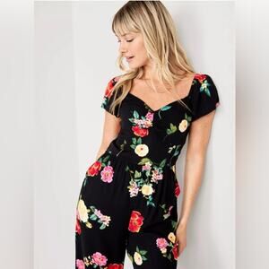 NWT - Old Navy - Fit & Flare Flutter-Sleeve Jumpsuit